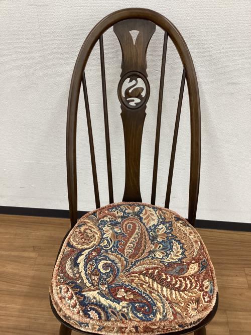 ercol (アーコール) ダイニングチェアー クッション付き  スワンバック