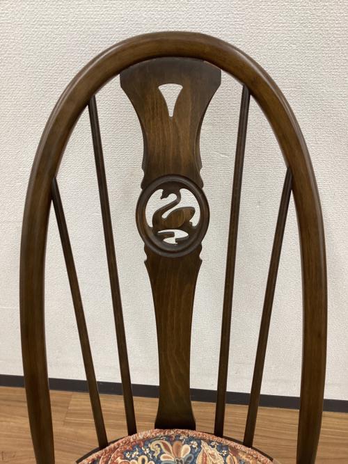 ercol (アーコール) ダイニングチェアー クッション付き  スワンバック