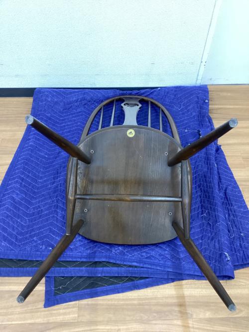 ercol (アーコール) ダイニングチェアー クッション付き  スワンバック