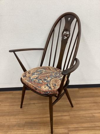 ercol (アーコール) アームチェアー クッション付き スワンバック