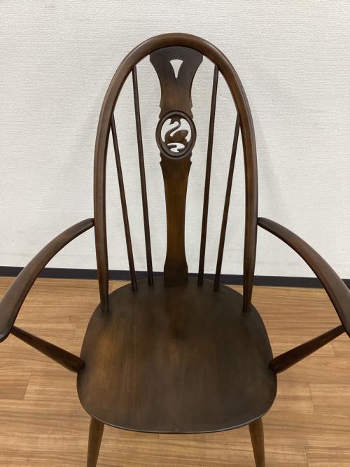 ercol (アーコール) アームチェアー クッション付き スワンバック