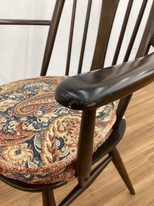 ercol (アーコール) アームチェアー クッション付き スワンバック