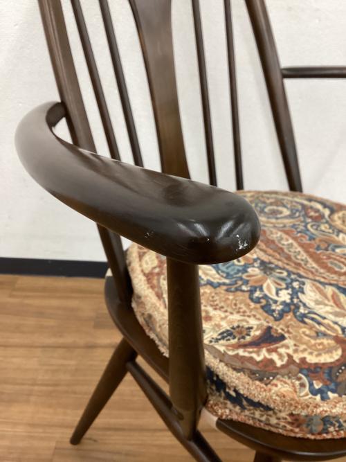 ercol (アーコール) アームチェアー クッション付き スワンバック