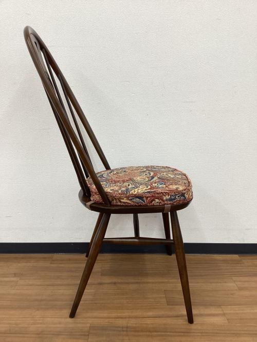 ercol (アーコール) ダイニングチェアー クッション付き スワンバック