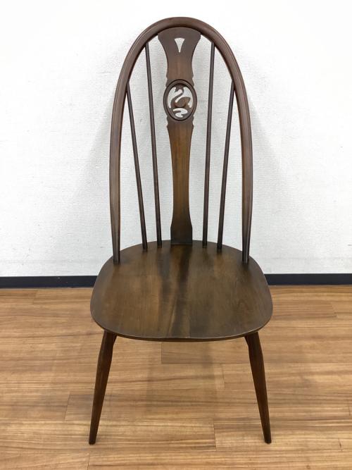 ercol (アーコール) ダイニングチェアー クッション付き スワンバック