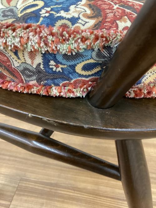 ercol (アーコール) ダイニングチェアー クッション付き スワンバック