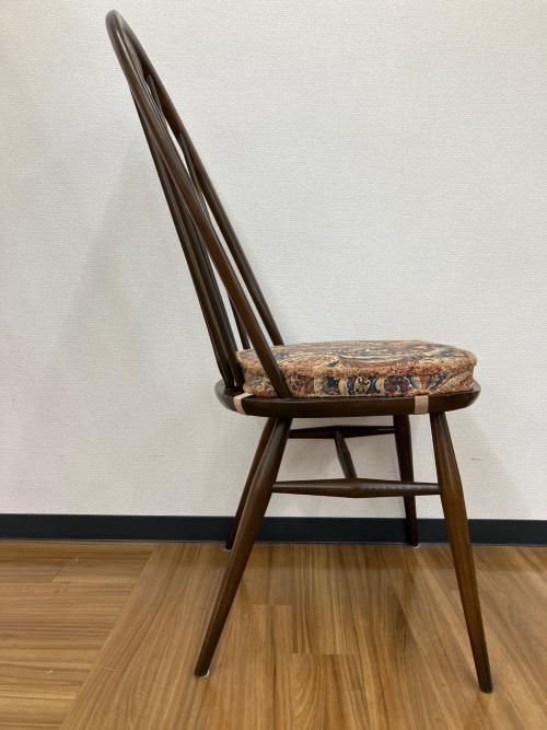 ercol (アーコール) ダイニングチェアー スワンバック クッション付き