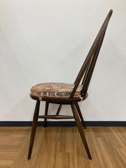 ercol (アーコール) ダイニングチェアー スワンバック クッション付き
