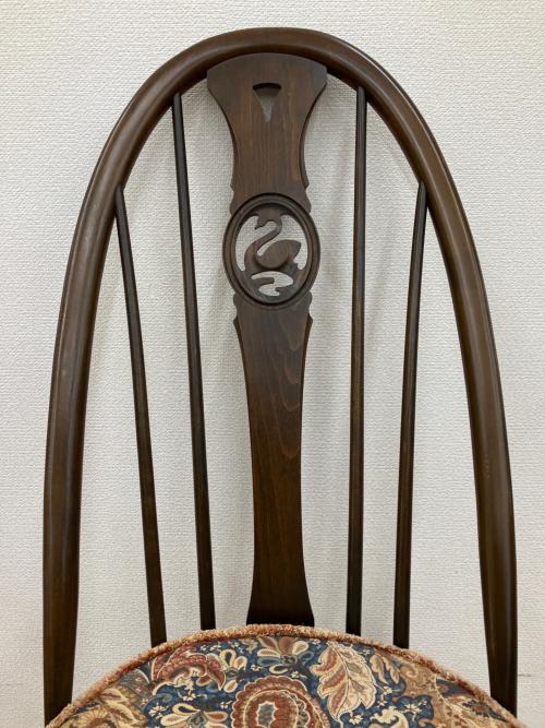 ercol (アーコール) ダイニングチェアー スワンバック クッション付き