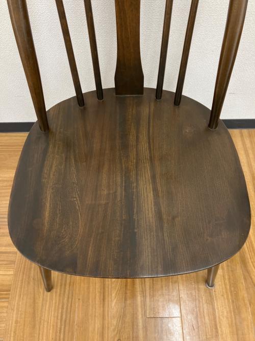 ercol (アーコール) ダイニングチェアー スワンバック クッション付き