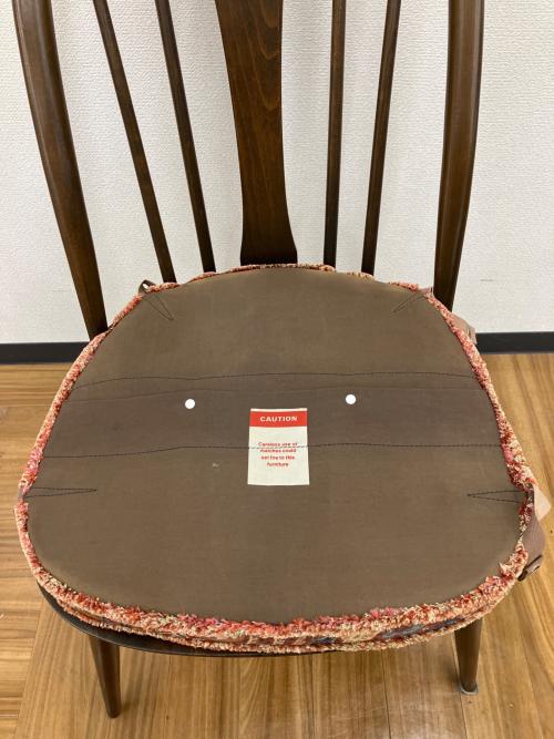 ercol (アーコール) ダイニングチェアー スワンバック クッション付き