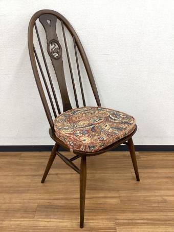 ercol (アーコール) ダイニングチェアー クッション付き  スワンバック
