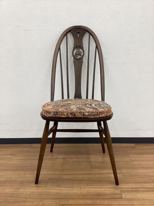ercol (アーコール) ダイニングチェアー クッション付き  スワンバック