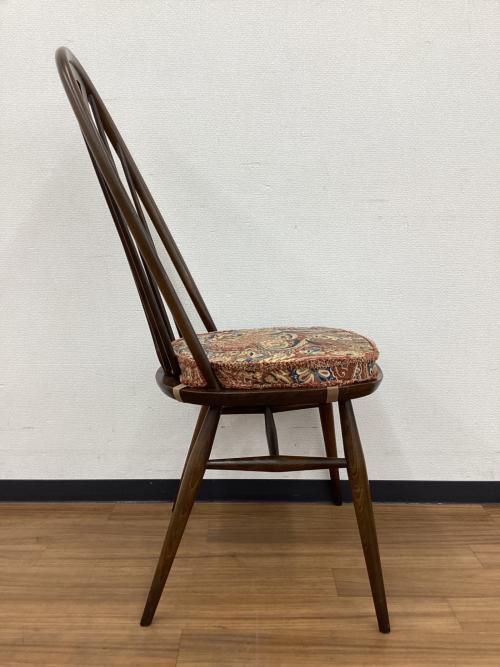 ercol (アーコール) ダイニングチェアー クッション付き  スワンバック