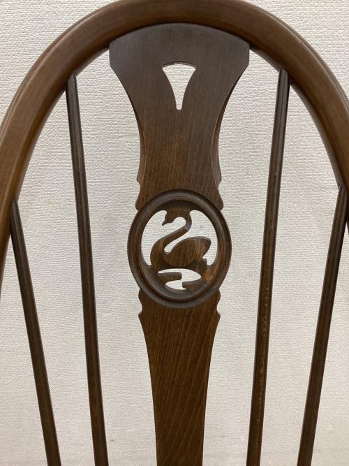 ercol (アーコール) ダイニングチェアー クッション付き  スワンバック