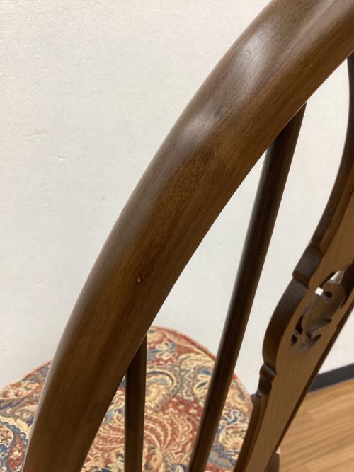 ercol (アーコール) ダイニングチェアー クッション付き  スワンバック