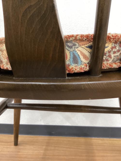 ercol (アーコール) ダイニングチェアー クッション付き  スワンバック