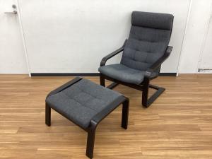 IKEA (イケア) アームチェアー オットマンセット  POANG