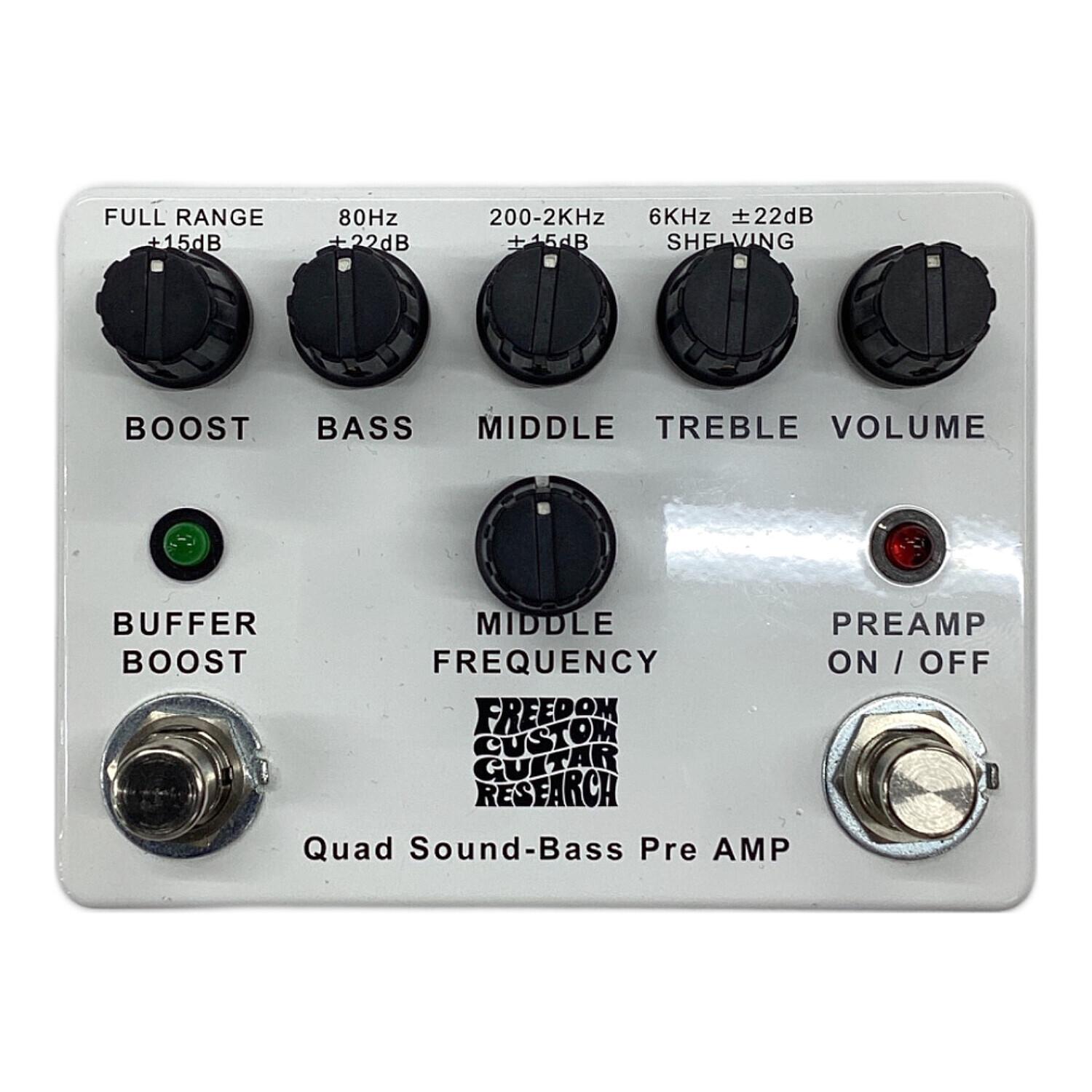 FREEDOM Quad Sound Bass Pre Amp プリアンプ ベースプリアンプ FREEDOM Quad Sound Bass Pre Amp : 楽器店