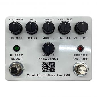 FREEDOM CUSTOM GUITAR RESEARCH (フリーダムカスタムギターリサーチ) ベースプリアンプ Quad Sound Bass Pre AMP 動作確認済み