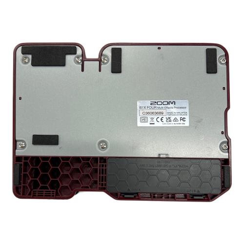 ZOOM (ズーム) ベース用マルチエフェクター B1XFOUR Multi Effects Processor  マレーシア 箱・アダプター付 C36063689 動作確認済み