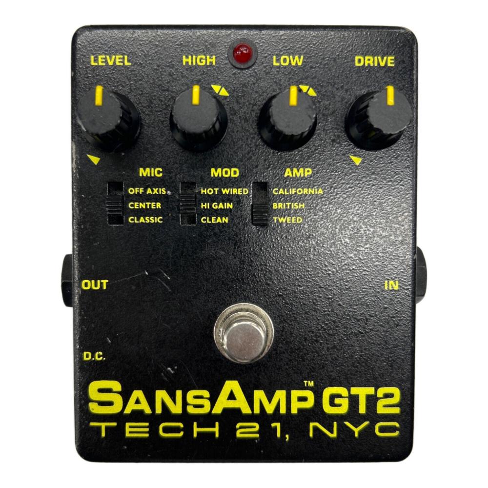 TECH21 テック21/アンプシミュレーター/SansAmp/GT2 初期型/32784/ABランク/75【中古】 TECH21 (テック21) ギターアンプ・シミュレーター GT2 SANSAMP(サンズ
