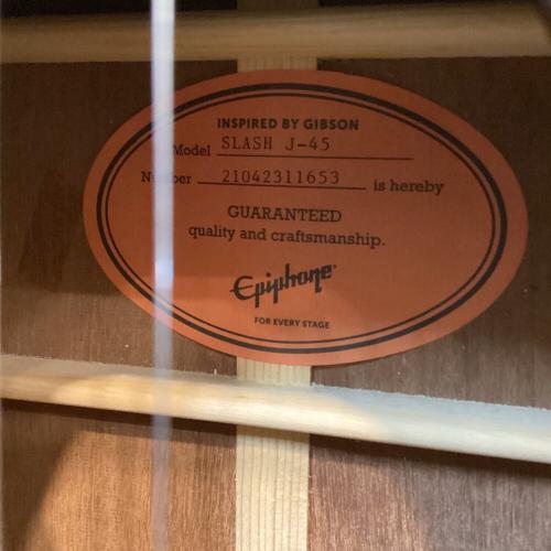 EPIPHONE INSPIRED BY GIBSON エレアコギター Slash J-45 2021年製