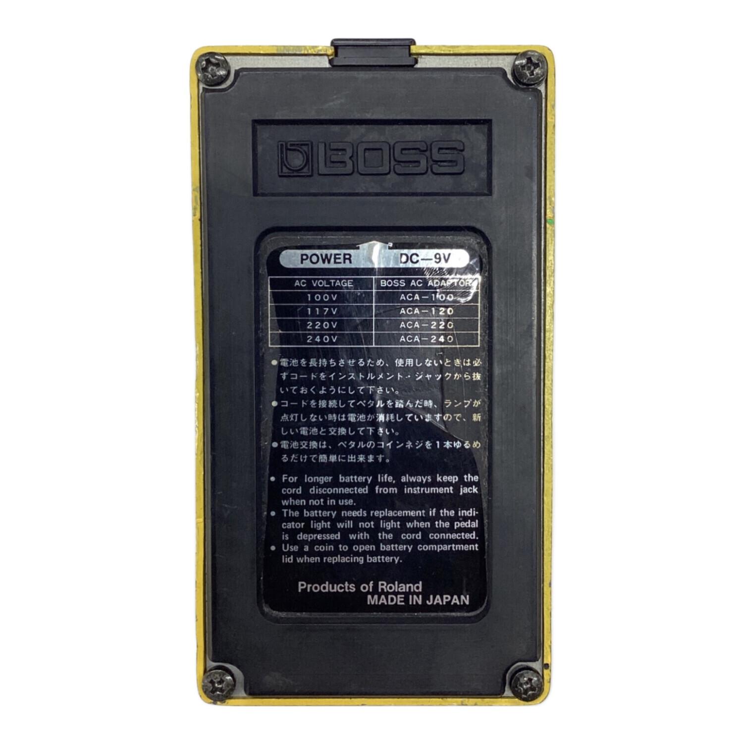 BOSS (ボス) オーバードライブ OD-1 OP:Raytheon RC3403ADB 1978年製