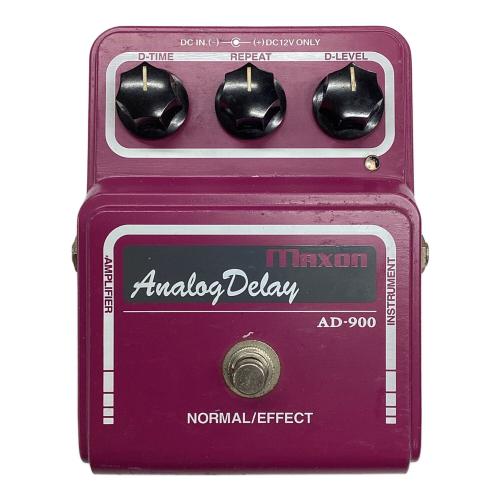MAXON (マクソン) ディレイ AD-900 電源：DC12V S/N:000794 純正アダプター付 Analog Delay