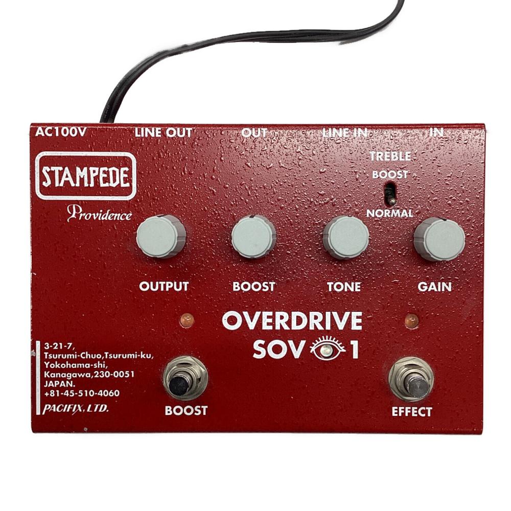 Providence STAMPEDE エフェクターレビュー SOV-1」 OVERDRIVE STAMPEDE Providence ピッキング・ニュアンス重視派 美品 OD ギター