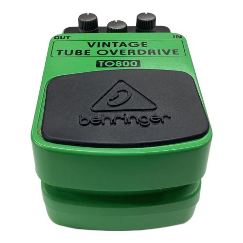 BEHRINGER (ベリンガー) オーバードライブ TO800 S/N:S181200931488 VINTAGE TUBE OVERDRIVE