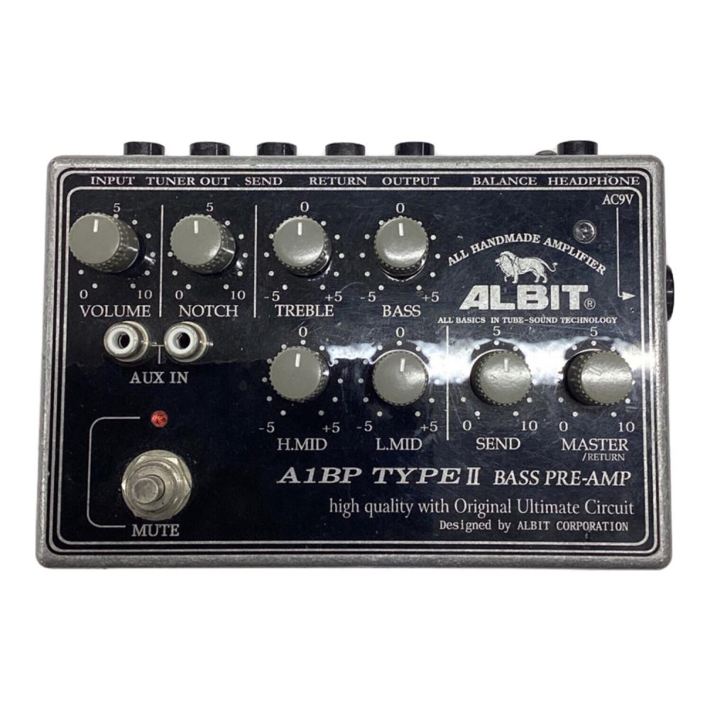 ALBIT A1BP TYPE II ベースプリアンプ　アルビット Amazon | ALBIT BASS PRE-AMP ベースプリアンプ A1BP TYPE II | ベース
