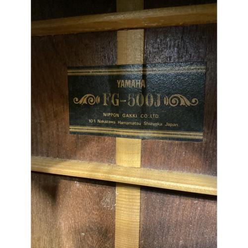 YAMAHA (ヤマハ) アコースティックギター FG500J 1975年製 日本製 黒ラベル