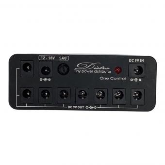 One Control (ワンコントロール) パワーサプライ Tiny power distributor 9VDC OUT x 8個、12～18VDC OUT(max 50mA) アダプター・DCケーブル×8本付 distro