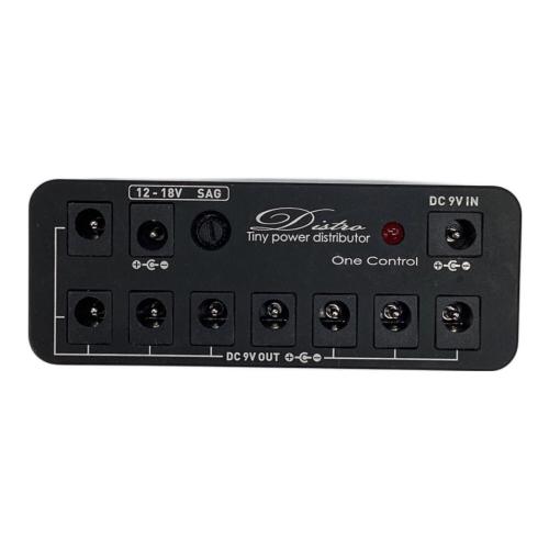 One Control (ワンコントロール) パワーサプライ Tiny power distributor 9VDC OUT x 8個、12～18VDC OUT(max 50mA) アダプター・DCケーブル×8本付 distro