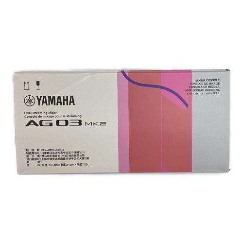 YAMAHA (ヤマハ) オーディオインターフェース／ミキサー AG03 MK2 マレーシア製 未使用品