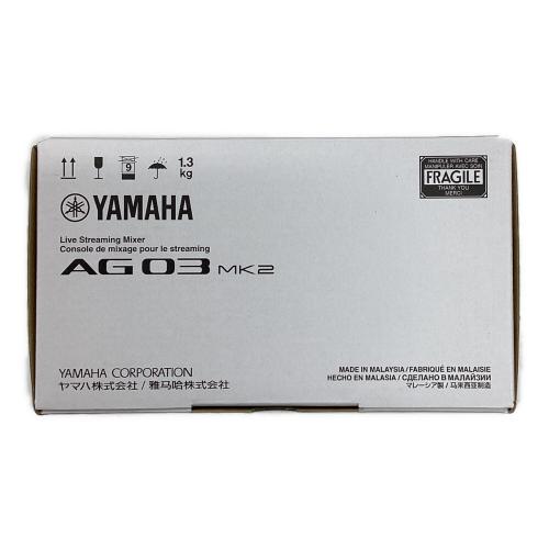 YAMAHA (ヤマハ) オーディオインターフェース／ミキサー AG03 MK2 マレーシア製 未使用品