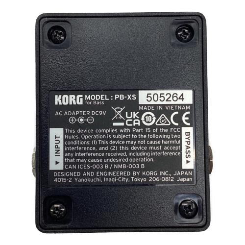 KORG (コルグ) ペダルチューナー Pitchblack XS Bass