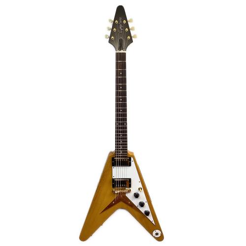 Epiphone Inspired by Gibson Custom (エピフォンインスパイアドバイギブソン) エレキギター 1958 KORINA FLYING V AGED NATURAL 2024年製 中国製