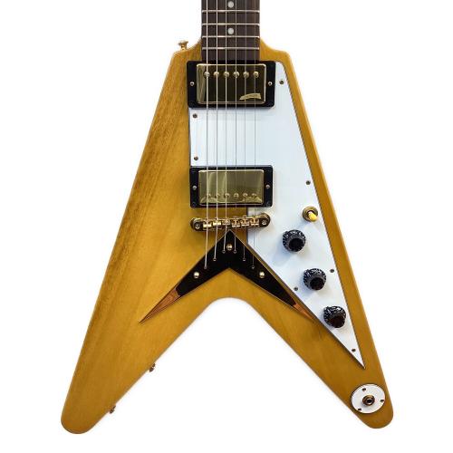 Epiphone Inspired by Gibson Custom (エピフォンインスパイアドバイギブソン) エレキギター 1958 KORINA FLYING V AGED NATURAL 2024年製 中国製