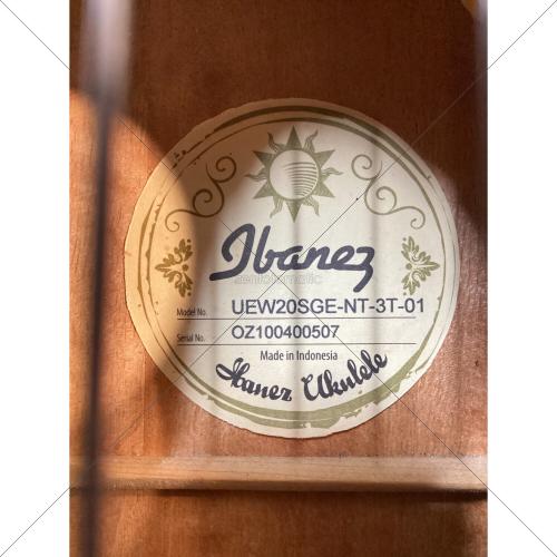 IBANEZ (アイバニーズ) コンサートエレキウクレレ UEW20SGE-NT-3T-01 インドネシア製