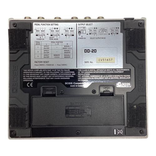 BOSS (ボス) ディレイ DD-20 箱・取説付 2007年製 S/N:CV51657 GIGA DELAY