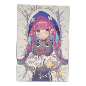 COVER ホロライブ 湊あくあ カード/シール 箔押し複製サイン入りみわべさくら描き下ろしポストカード 活動4周年記念