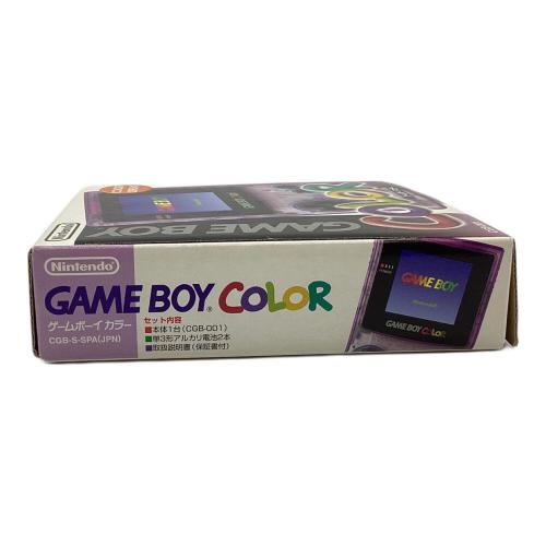 Nintendo (ニンテンドー) GAMEBOY COLOR CGB-001 クリアパーパプル