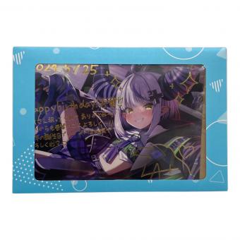 COVER　ラプラス・ダークネス 箔押し複製サイン＆メッセージ入りさまてる描き下ろしポストカード 「バーチャルYouTuber ホロライブ ラプラス・ダークネス 誕生日記念2024 誕生日記念フルセット」 購入特典