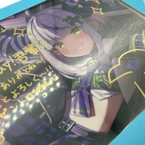 COVER　ラプラス・ダークネス 箔押し複製サイン＆メッセージ入りさまてる描き下ろしポストカード 「バーチャルYouTuber ホロライブ ラプラス・ダークネス 誕生日記念2024 誕生日記念フルセット」 購入特典